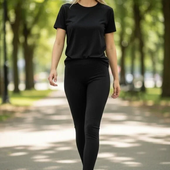 COSABELLA Talco Legging Black Size L | Luxe Stretch Lounge Athleisure - Picture 3 of 4